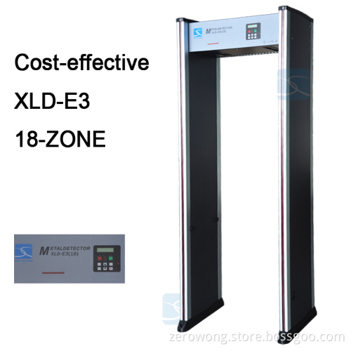 OEM 18 Zones Walk Through Door Frame Archway Metal Detector XLD-E3